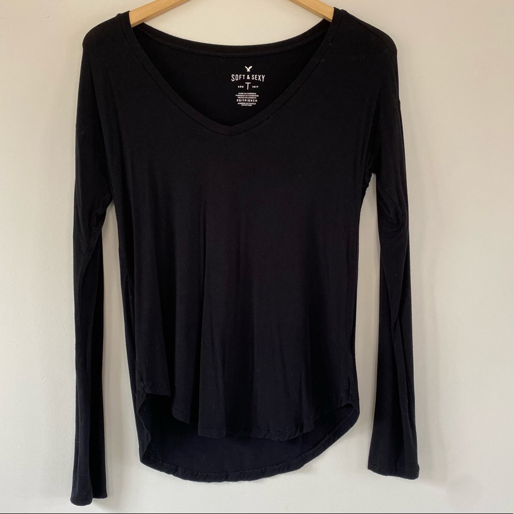American Eagle, soft & sexy black long sleeve